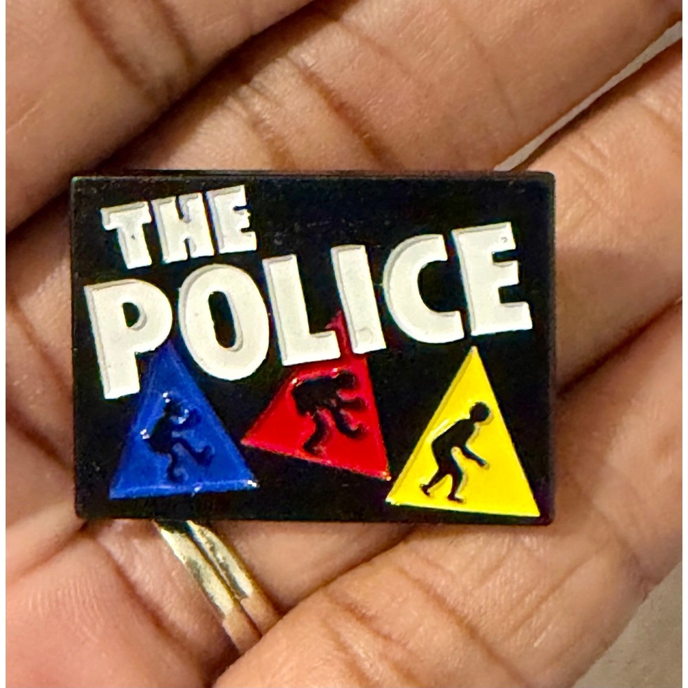 The band The Police  enamel pin -Sting
